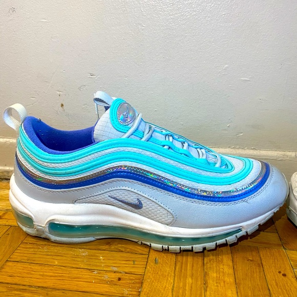 Blue Nike Air Max 97s - Picture 3 of 5